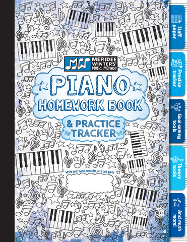 Piano Homework Book & Practice Tracker